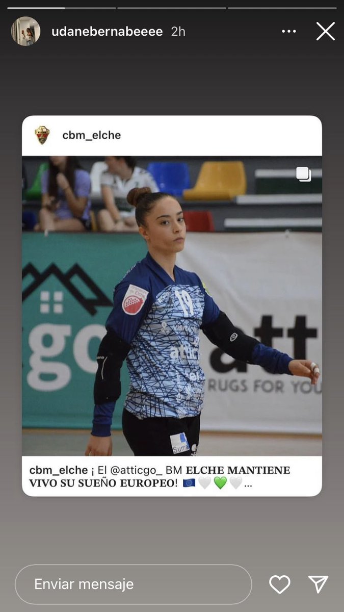 Hoy ha debutado en la #EHFEuropeanCup <a href="/UdaneBernabe/">UDANE</a> ,una portera de 16 años que ha jugado en menos de dos meses la <a href="/IberdrolaDHF/">Liga Guerreras Iberdrola</a> y  una eliminatoria en Europa. Sin duda alguna creo que estamos ante una de las porteras con más proyección de nuestro país. Seguimos!💪🏻