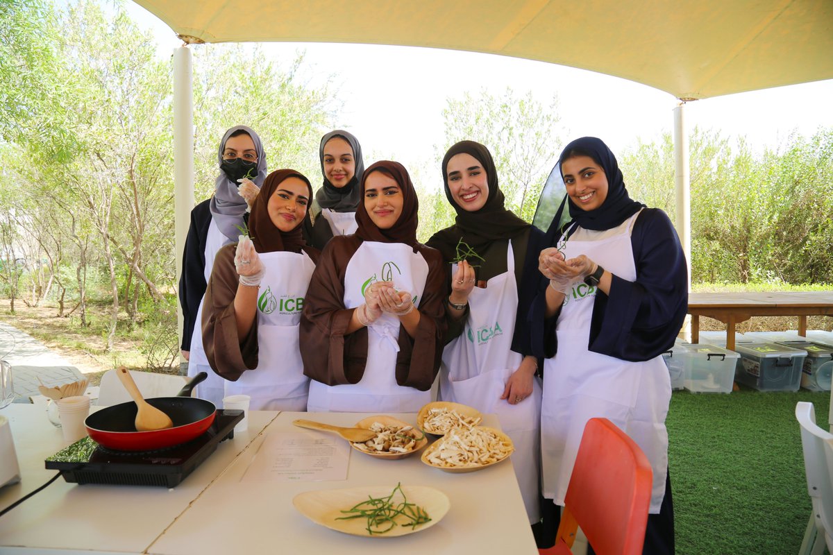 ICBAAgriculture's tweet photo. They also took part in ICBA’s #HalophyticKitchenLab program to learn about the benefits of cooking healthy dishes using halophytic (salt-loving) crops. https://t.co/1jEzzuuIjT