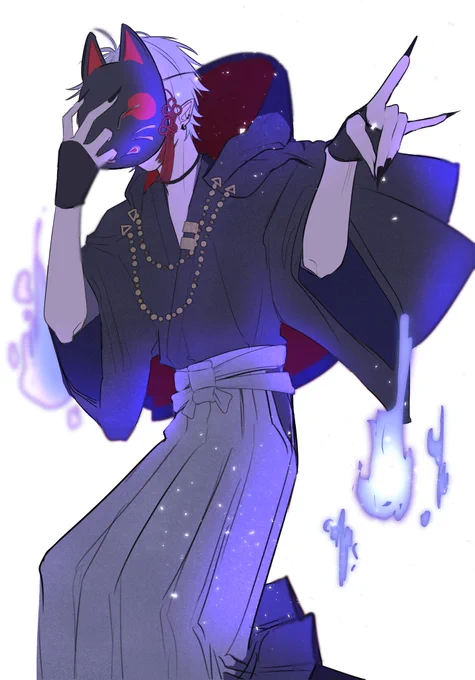 #KuzuArt狐のお面は浪漫 