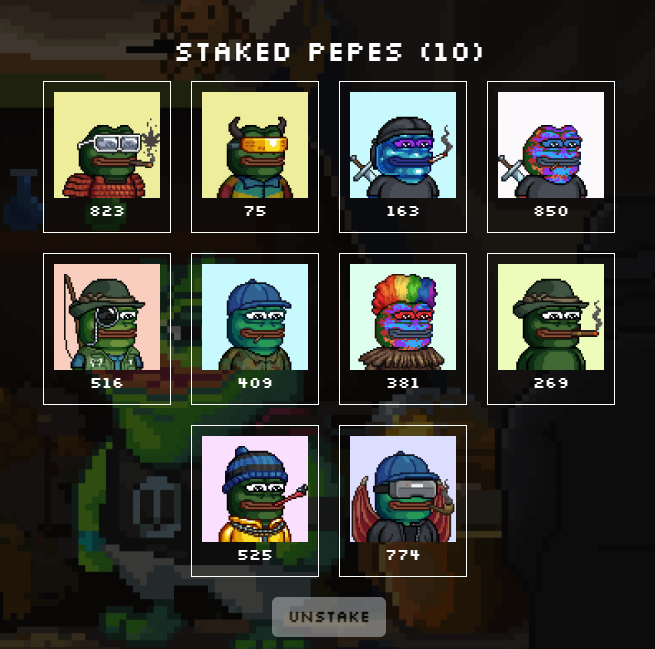 WhaleMist's tweet image. Do I need to say more? Been staking these bad boys since release. Looking forward to meeting you all in discord my future pepe fam &amp;lt;3 @WorldofPepeNFT