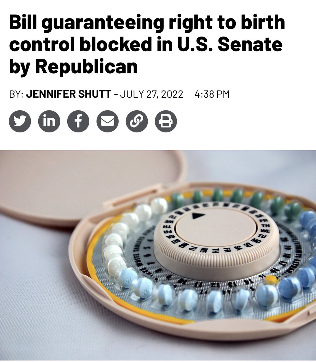 Fah_Lo_Me's tweet photo. Republicans will pass a national abortion ban AND ban access to birth control if they take control of Congress in November.
That means they’ll end the filibuster to make women baby factories with no rights to our bodies/lives when they wouldn’t do it to protect our right to vote. https://t.co/SYEodS4z40