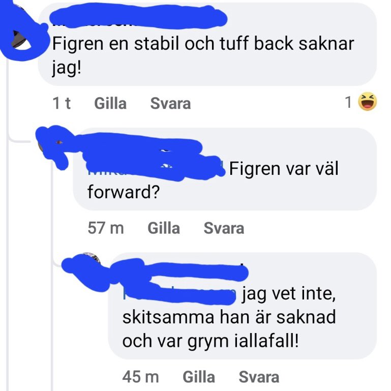 Vi saknar alla den tuffaste av backgeneraler - Robin Figren!