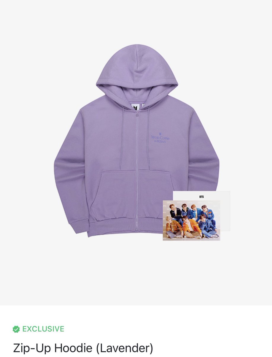 hobitinycart's tweet photo. wts lfb ph  | #celinesells

mini go! who wants to pasabuy? 

☾ yet to come in busan zip up hoodie
  𓂋 ₱ 3680

— 50% dp; balance on Nov. 1
— neta; december release

mop: bpi, gcash
mod: ggx, sco

dm!

# bts yet to come in busan lavender zip up hoodie https://t.co/umpMLp8kn0