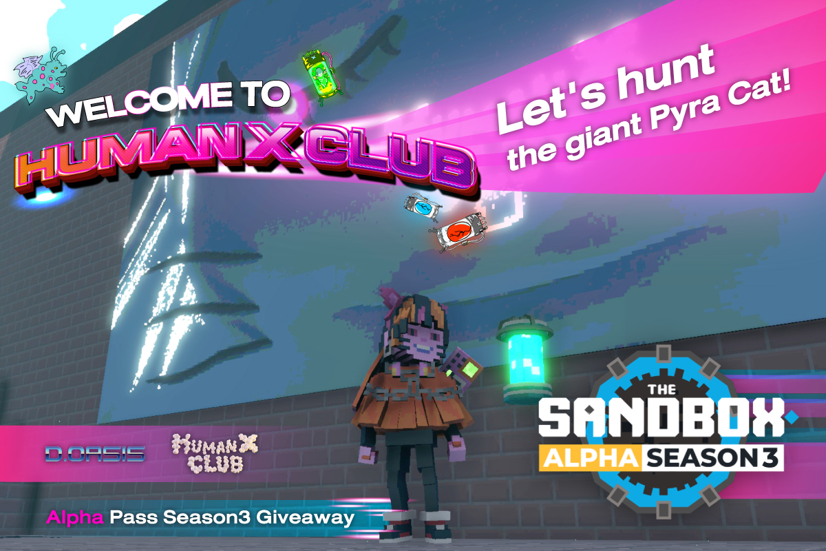 humanxclubnft's tweet photo. 🧪 Collect all green tubes and see what happens to Pyracat?!
Human X Club and @DOASISCity are 𝗴𝗶𝘃𝗶𝗻𝗴 𝗮𝘄𝗮𝘆 another @thesandboxgame’s 𝗔𝗹𝗽𝗵𝗮 𝗦𝗦𝟯💥

Join : https://t.co/2cCOqDNLjG

🎮 Play in GameMaker to win an Alpha Pass
👇🏻 more info in thread https://t.co/ZvmTUQNXrX
