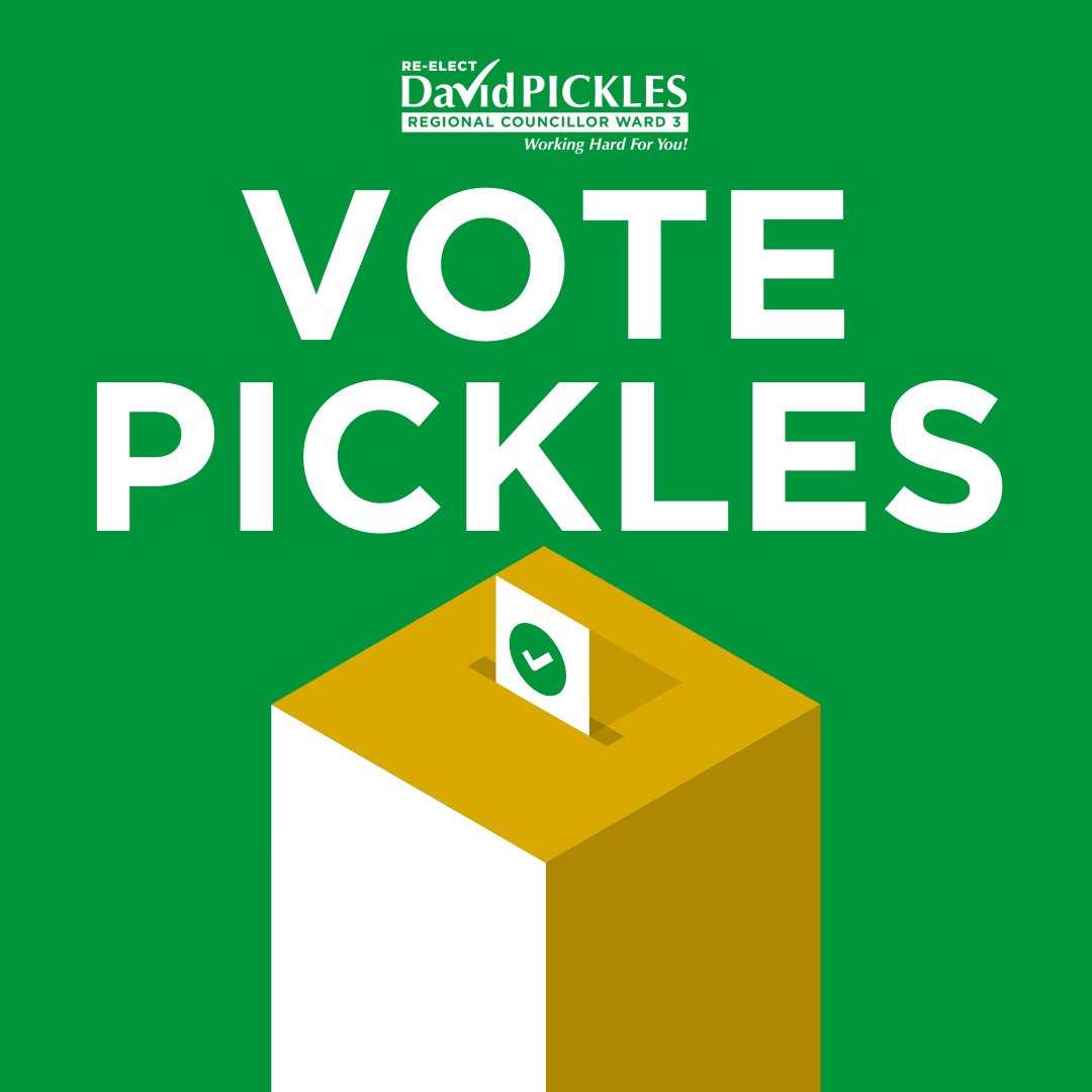 VotePickles's tweet photo. Beat the rush, Pickering! Early voting opens tomorrow and remains open until 8pm on Election Day. 

🔗https://t.co/Eo4rbxg5SG  

#DavidPickles #picklesforpickering #regionalcouncillor #pickering #communityleader https://t.co/291QTPZwat