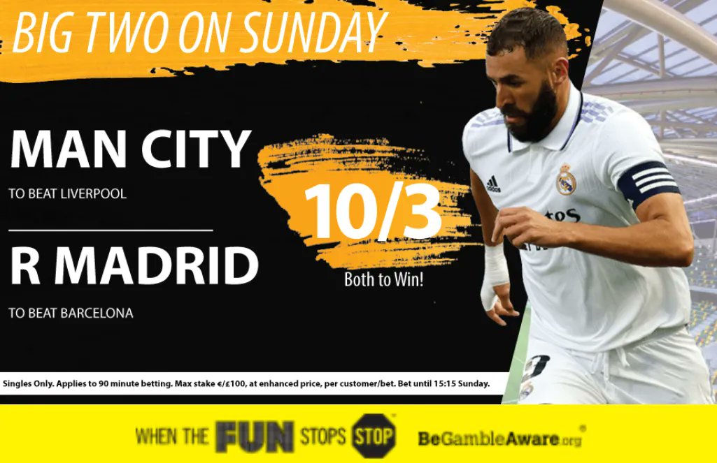 TelephoneBet's tweet photo. MAN CITY &amp; REAL DOUBLE NOW 10/3!!!!!!

Max Stake £100

#BeGambleAware https://t.co/qpX5TGZC6t