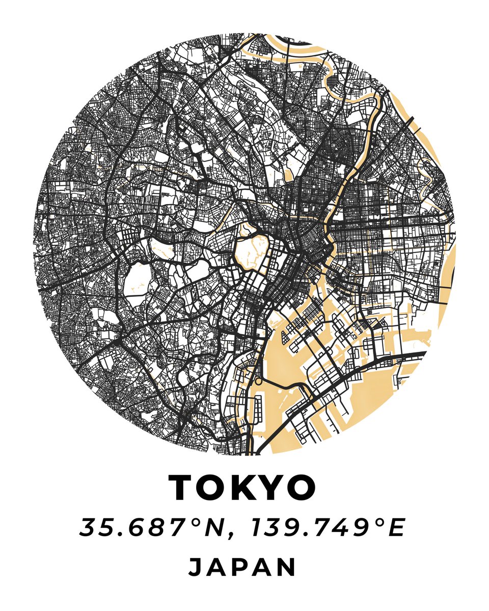 CoyoteCarto's tweet photo. #Map of #Tokyo #Japan #cartography #qgis https://t.co/LrEm26Ysnv