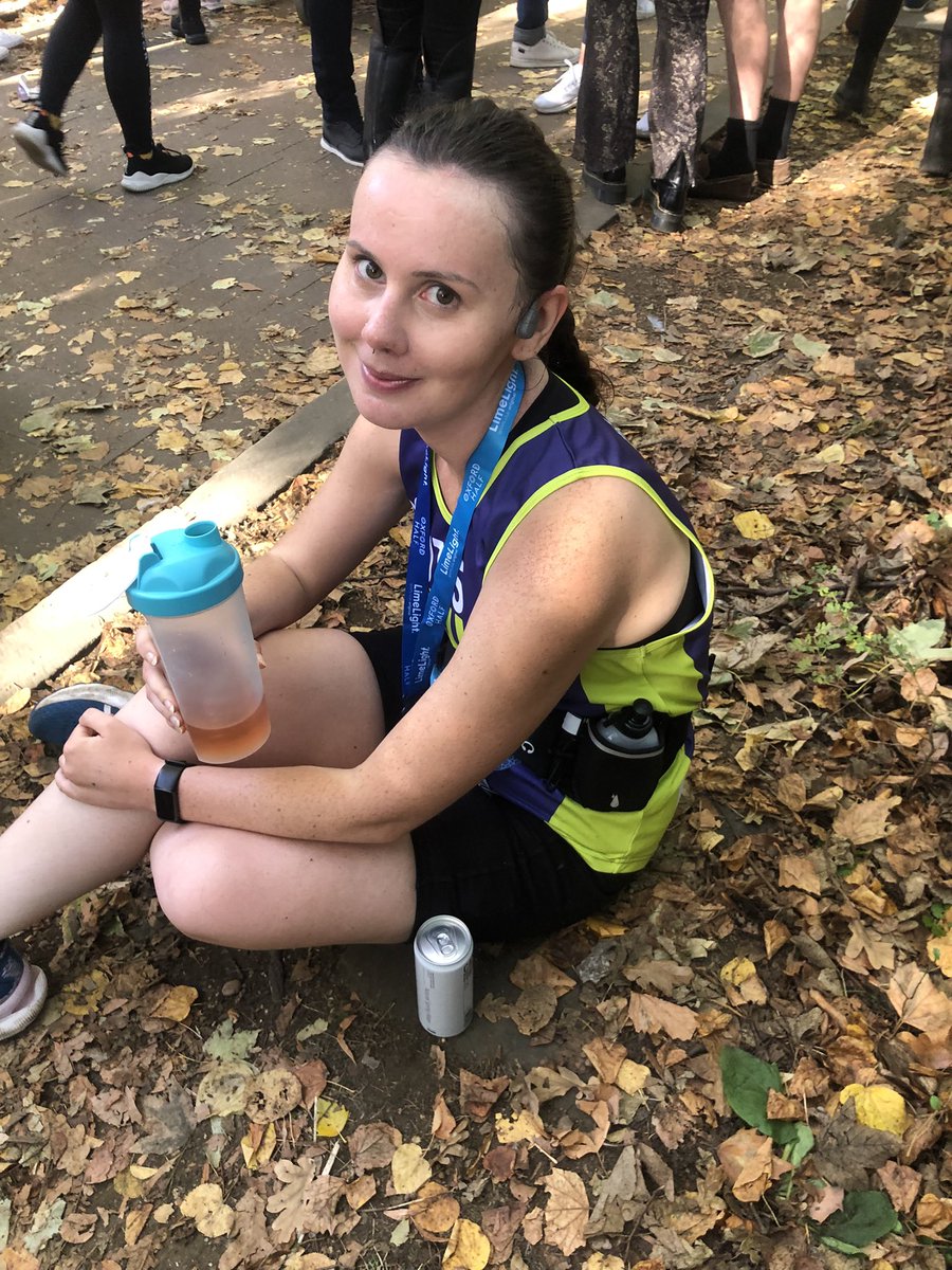 AlexiDeeks's tweet photo. Before and After! Oxford half marathon complete, managed it in under my goal time and over £500 raised for @GutsCharityUK. Thank you to everyone that donated ❤️🏃🏻‍♀️ https://t.co/gwu2mX6l4K