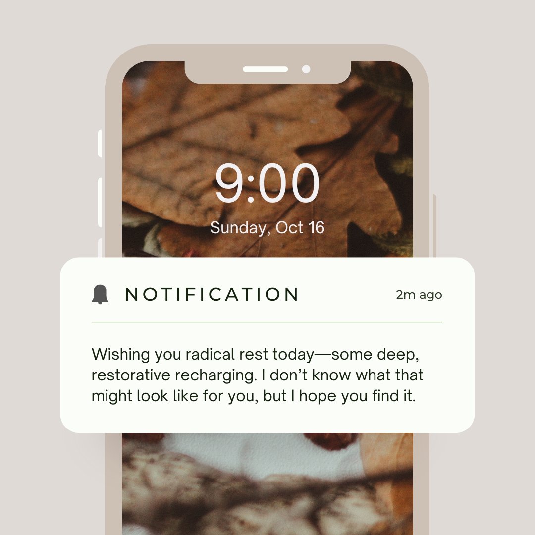 Wishing you radical rest today—some deep, restorative recharging. I don’t know what that might look like for you, but I hope you find it. 

#sunday #raleigh #rest
