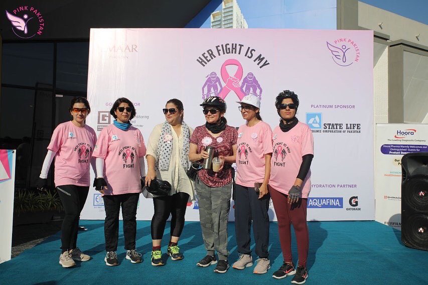 PakistanPink's tweet photo. Pink Pakistan Trust held a "Pinktober Breast Cancer Awareness Bicycle Ride" today, October 16, 2022, at EMAAR Karachi.
We would like to thank all the sponsors and participants who took part in the ride.

#PinkPakistan #drzubaidaqazi #BreastCancerAwarenessMonth #breastcancer https://t.co/Sn67c4wHr1