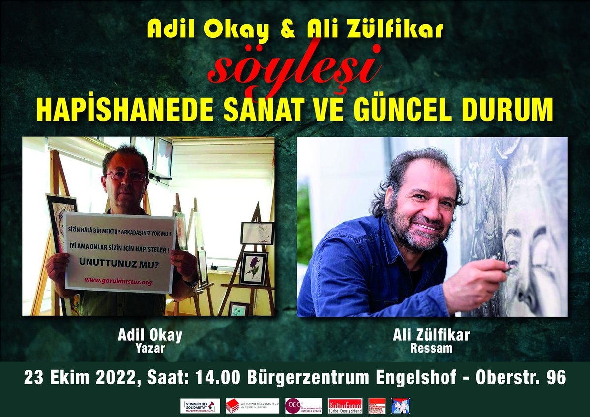 adilokay's tweet photo. Köln’de Dayanışma’nın Sesi Derneği “3. Dayanışma Festivali'ni düzenliyor... Özgürlüğün Sesi adlı sergimiz açılıyor... | Görülmüştür https://t.co/WHDPRCFN5d https://t.co/CFhhdKf8Y7