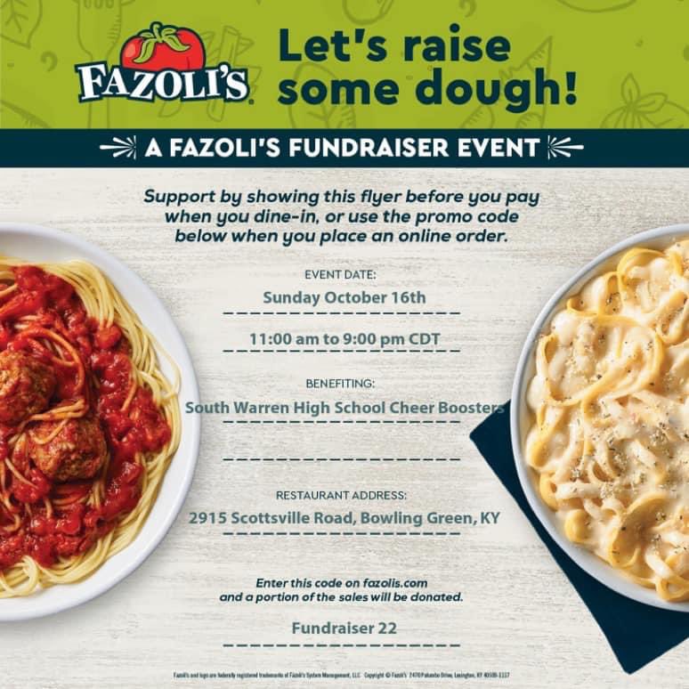 SpartansCheer1's tweet photo. Come out today or tonight for supper! We’d love the support. 🍝 https://t.co/vZdn8SCfTO