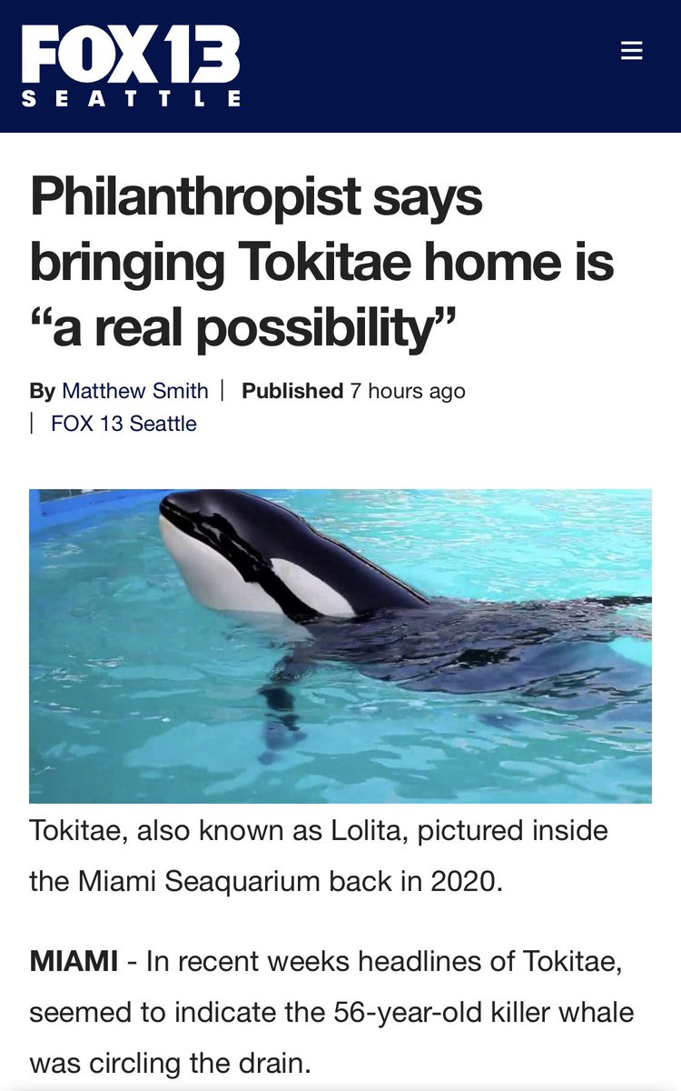 by_jo_'s tweet photo. #FriendsofLolita is planning a meeting where various stakeholders, including the gov., would discuss the hurdles to clear: permits, resources ranging from airplanes to the pen #Tokitae would live in, to medicine. #United4Lolita #UntilLolitaisHome
https://t.co/95zwcl1zZF https://t.co/zNHVvE9MXh