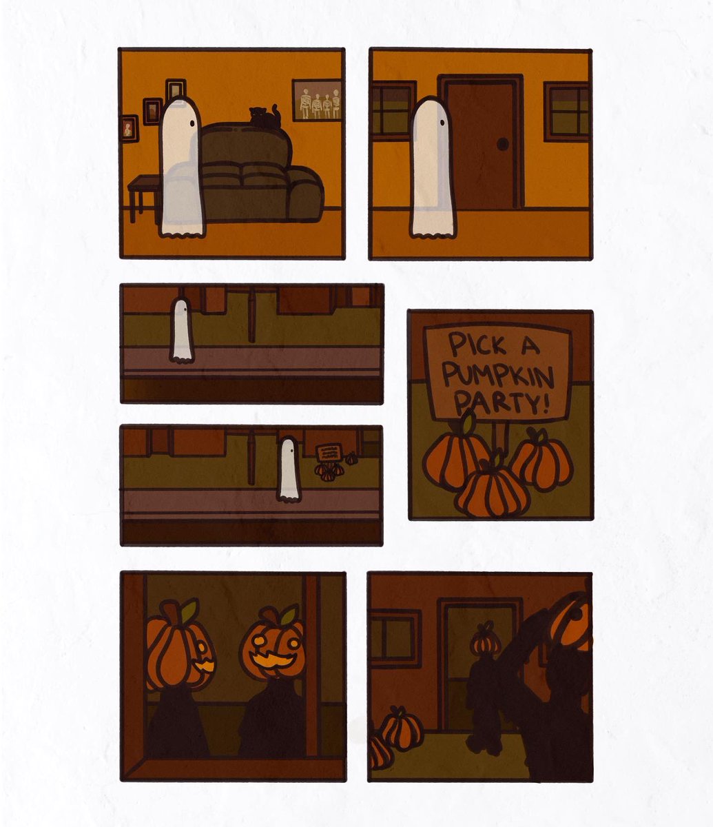 irrisae's tweet photo. When all else fails, make friends with the house cat #art #artist #procreate #procreateart #digitalart #ghost #ghosted #artwork #comic #zine #halloween #halloweenart #spooktober #cat #catart #cute #housecat https://t.co/mjuMZmJDEb