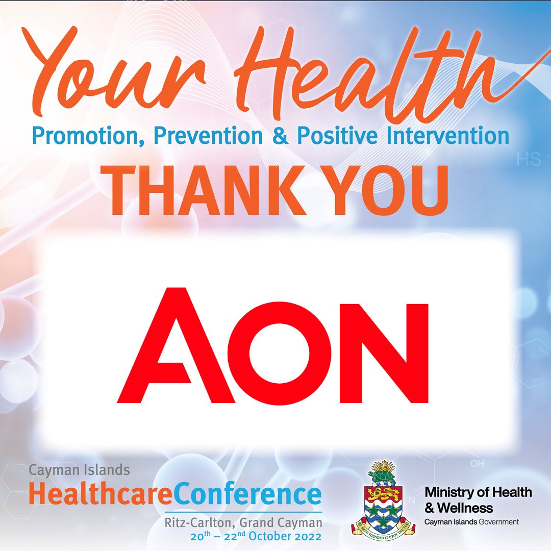 Cayman_Health's tweet photo. Thank you AON Cayman for joining us as a Coffee Break sponsor for our 13th Annual Healthcare Conference, we appreciate your support!

#Healthcare #CaymanIslands #CaymanIslandsHealthcare #CaymanIslandsHealthcareConference https://t.co/E0lV2U0gMj