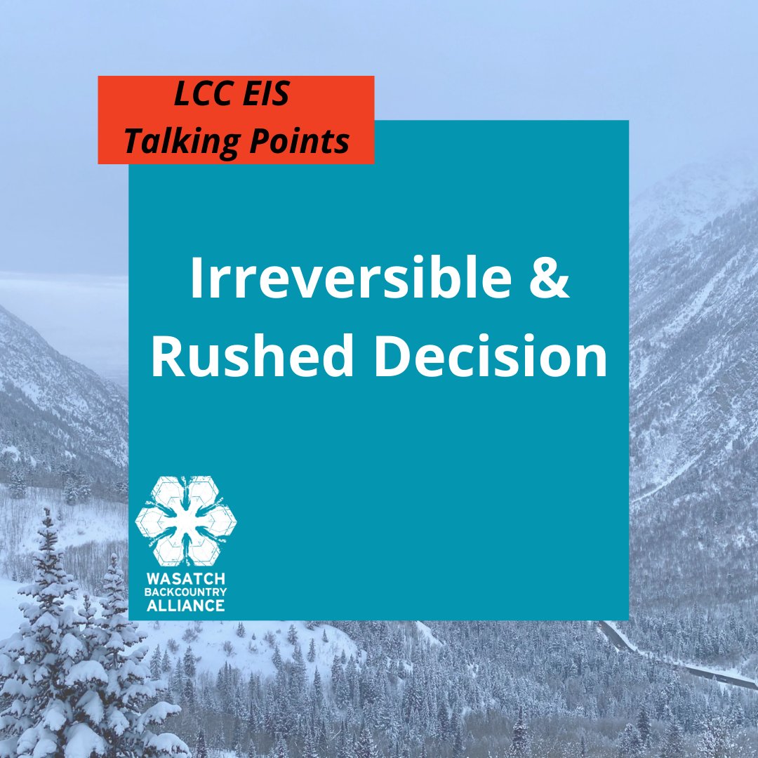 WasatchBCAlli's tweet photo. Check out our full list of EIS Talking Points to include in your comments ⬇️
https://t.co/1ljQhTozK8 https://t.co/AEhtCBmkrN