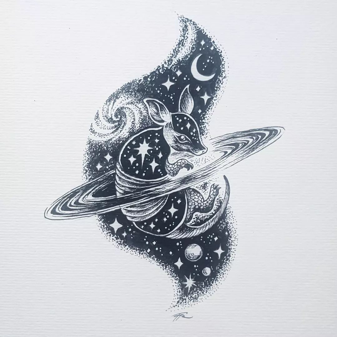 Mistress_Troll's tweet photo. When in doubt, space out.
Empty &amp; Starmadillo. 
Can't wait to tattoo those.
#inktober2022 #inktober2022armadillo #illustration #israeliartist https://t.co/aKz8Buuk1r