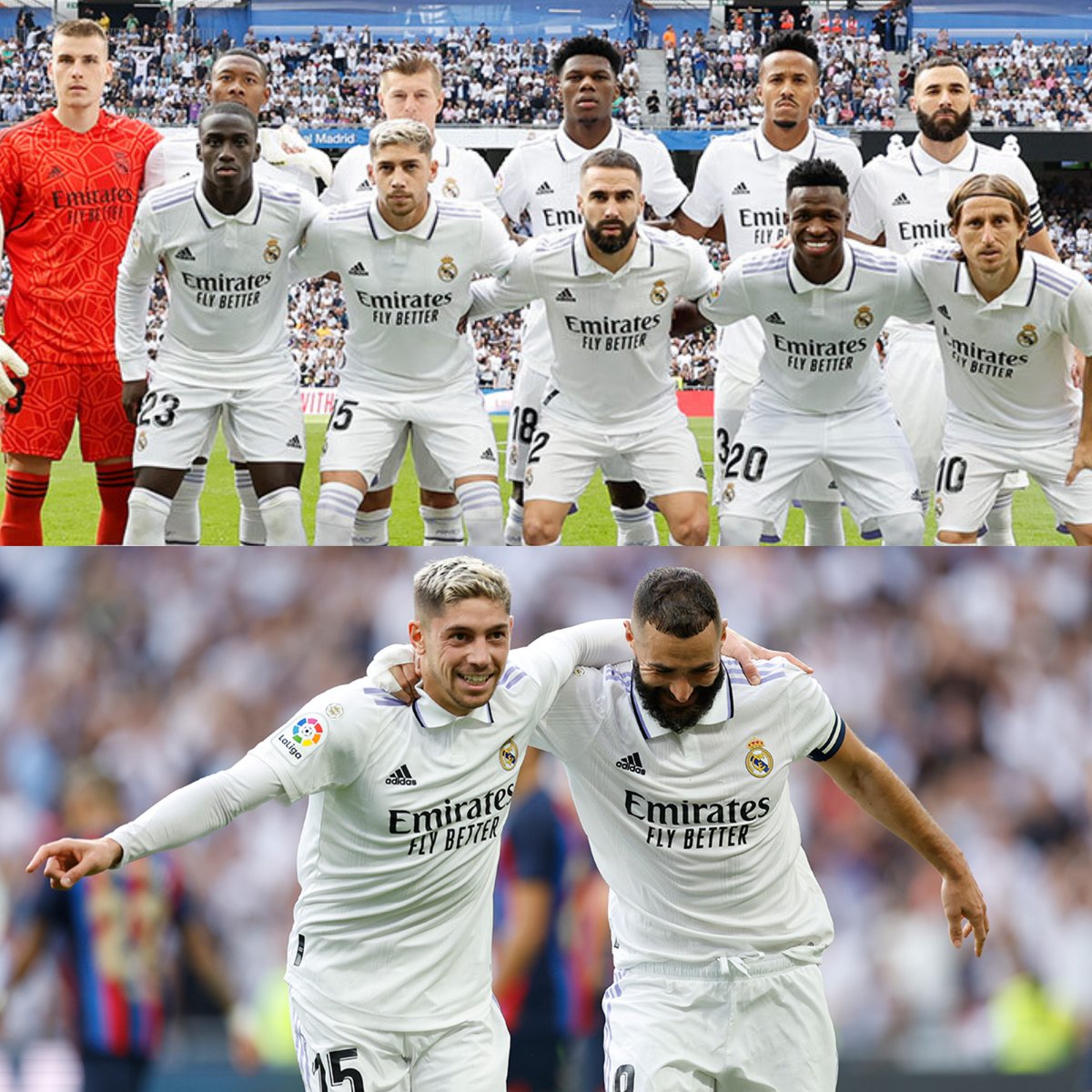 InvictosSomos's tweet photo. ¡¡EL CLÁSICO ES DEL REAL MADRID!!
¡¡LOS BLANCOS VENCIERON CON AUTORIDAD AL FC BARCELONA!!
¡¡TRUNFO, LIDERATO Y A DORMIR!!
¡¡LOS REYES DEL MUNDO DERROTARON A LOS DE XAVI!! https://t.co/pWJr2BK6pc
