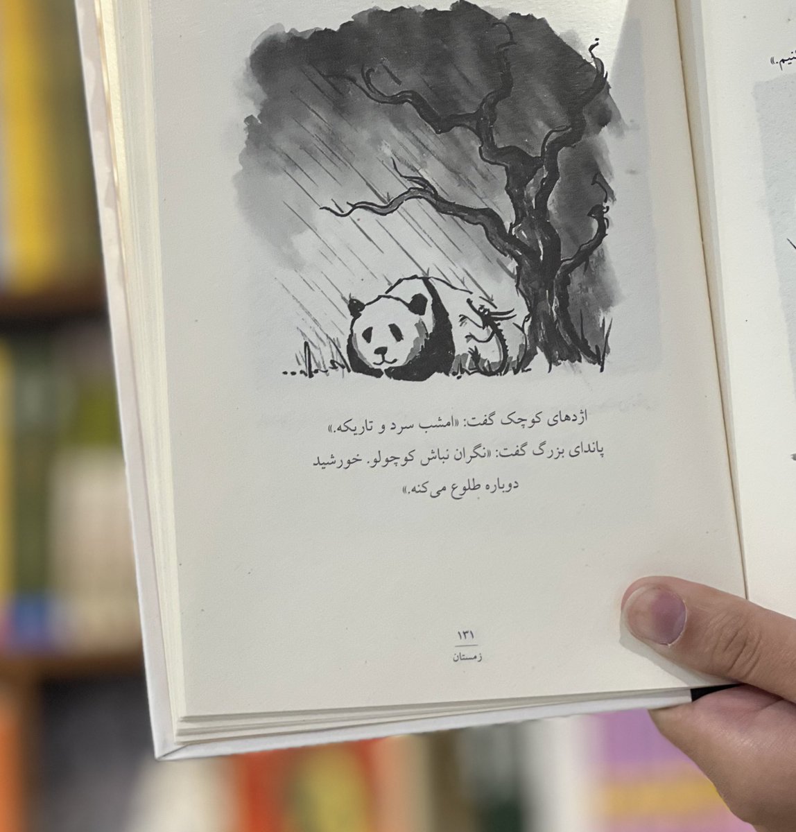 Ketabbaz_text's tweet photo. اژدهای کوچک گفت:(( امشب سرد و تاریکه .)) پاندای بزرگ گفت:(( نگران نباش کوچولو، خورشید دوباره طلوع میکنه.)) https://t.co/ZZtSOf7Dsv