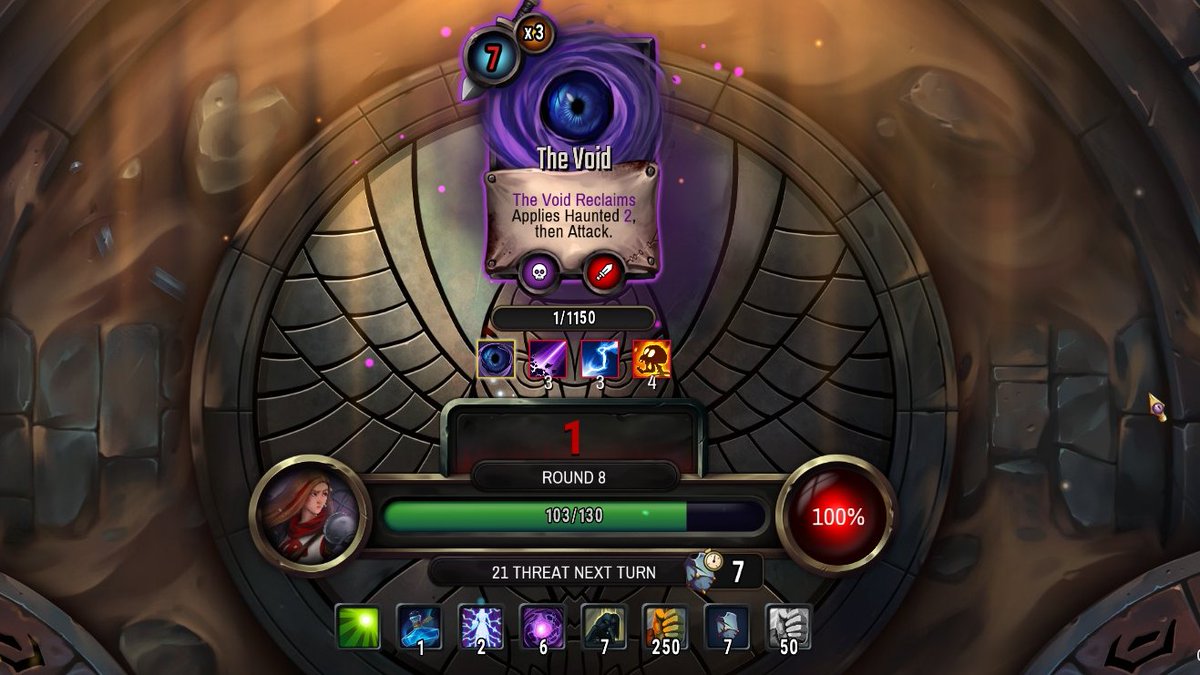 TheCardGameKing's tweet photo. So went back to play Vault of the Void after its full release and it won't let me have a hitless win. Clearly the final Boss needs to be rebalanced :(

#cardgames #vaultofthevoid @JoshBruceArt https://t.co/y61KpdIDpt