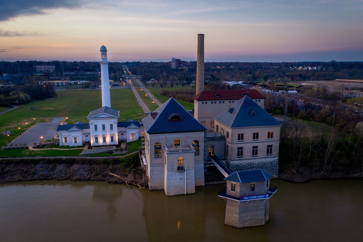 Say 'Happy Birthday' to the Louisville Water Tower, which began pumping operations at the base of Zorn Ave. today in 1860. 💧 At 183ft tall, the tower is the oldest ornamental water tower in the world and has helped provide Louisville's award-winner water for over 160 years. 🌎