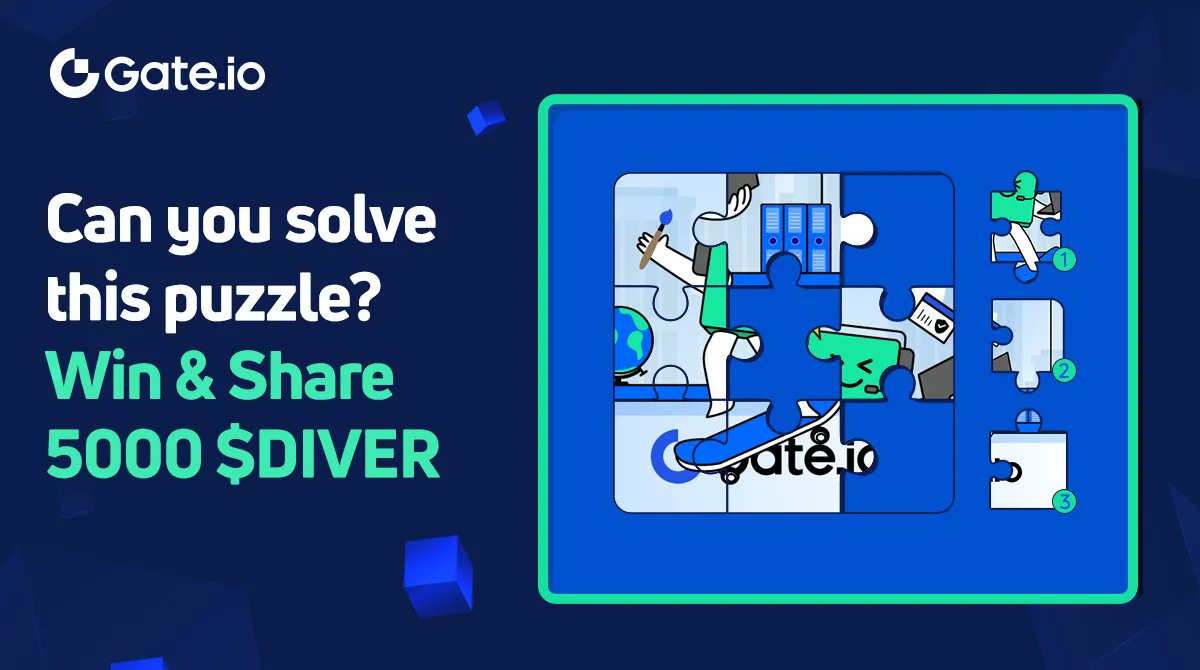 🌀 #GateGame 🎉 5000 Giveaway

🧩Can you solve this puzzle? 🧩

✅ Follow <a href="/Gate_io/">Gate.io</a>
✅ Like &amp; comment with the answer
✅ Tag 3 friends

🎁 Win &amp; share 5000 $DIVER when comments reached 1500