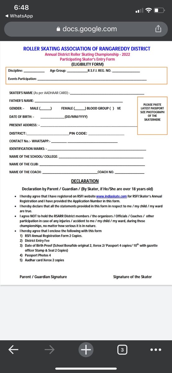 srikanthby's tweet photo. @KTRTRS @VSrinivasGoud
, we are sending rockets  to Mars, but this registration for sports is not changed yet, a form asking bonafide certificates from school, submission by coming physically to Indirapark, is something very primitive. Can we make it better sir? Online possible? https://t.co/ufUFNrVMAb