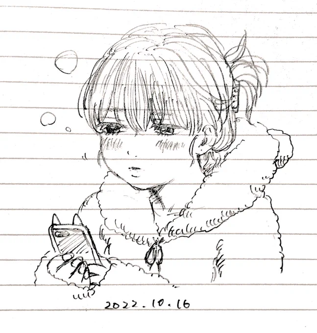 2週間1日1ラクガキ 1日目😴 