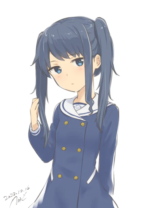 学校で友だちにツインテアレンジされてそのまま来たらしいむっちゃん #アリスギアお絵かき 