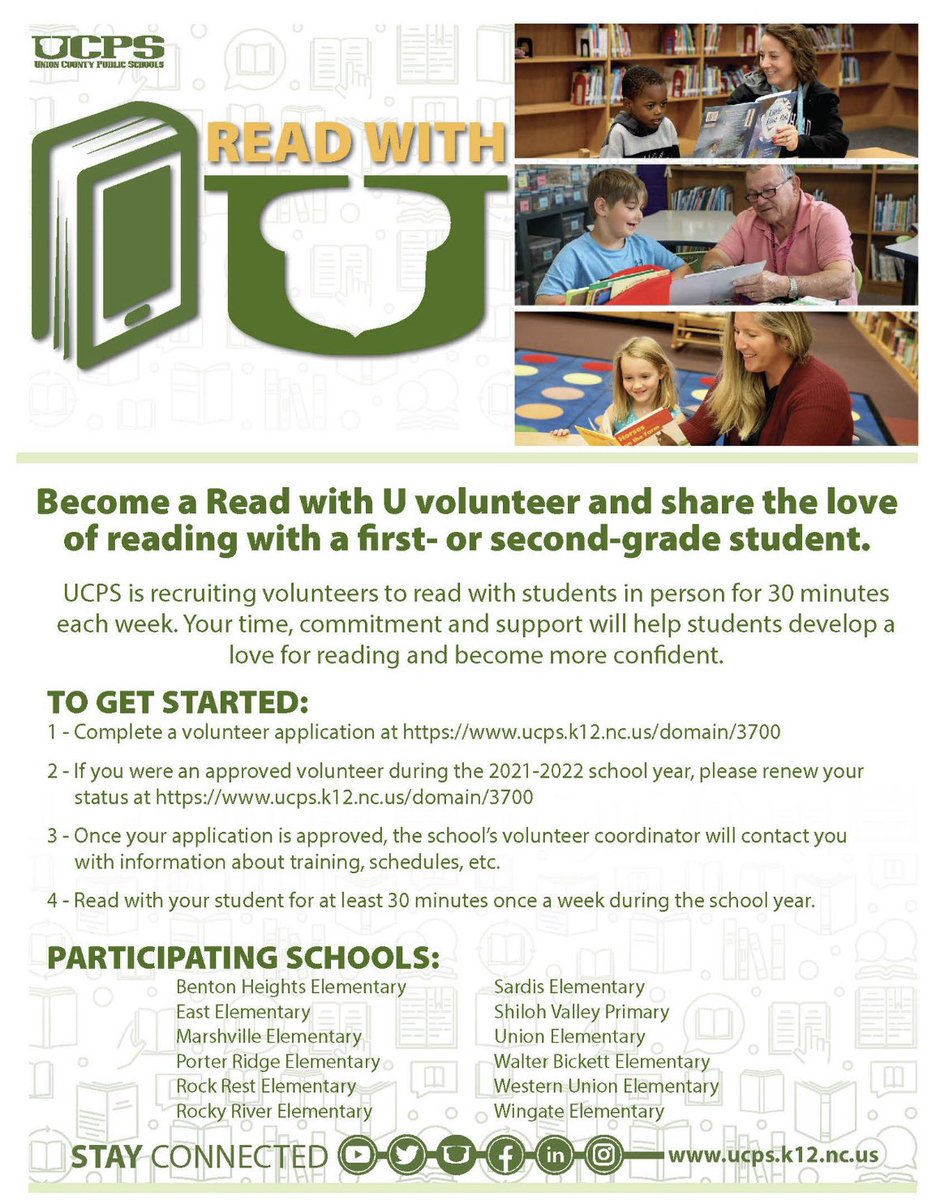 Andrew G. Houlihan on Twitter "ReadWithU is back across 12 UCPSNC