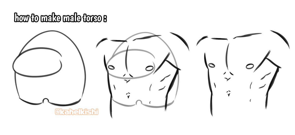 KahelKishi's tweet photo. Among Us really helps me how to draw male torsos 💕✨

#ArtistOnTwitter #arttutorial https://t.co/ehdLM2E5nj