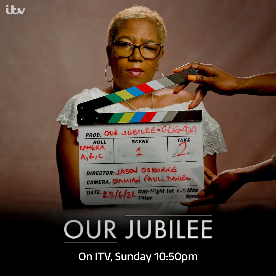 JP_Osborne's tweet photo. Black Britons tell their personal stories through the prism of the Queens Jubilee years and how the experience of being Black and British has changed over the 70 years of her reign. Our Jubilee, prod and directed by myself is on ITV tonight, 10:50pm #OurJubilee @MultiStoryTV @ITV https://t.co/Vj7zhyWhMc