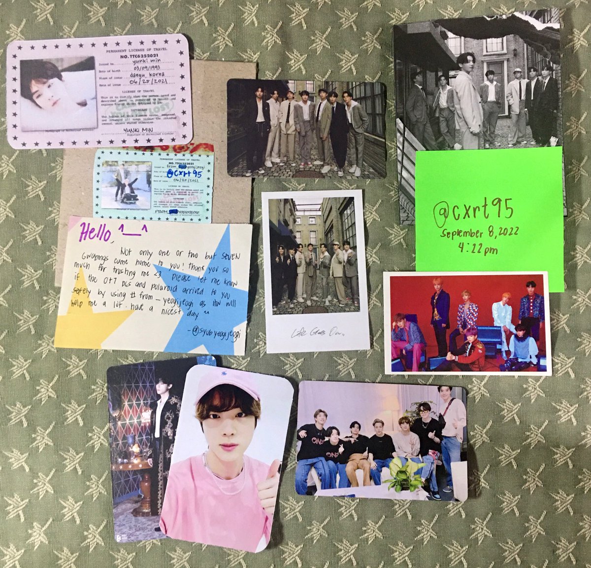 cxrt95's tweet photo. ▀▄ #cxrt95Mails ▀▄

thank you @syubyeogijeogi for bringing home my ot7! <3

♡ #from_yeogijeogi https://t.co/gETaJu0sTr