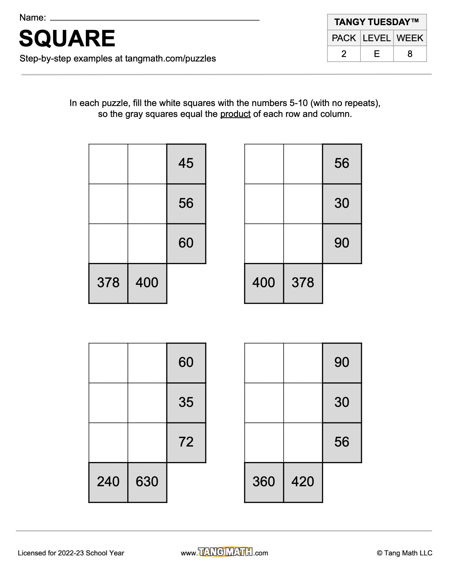 Factors - Elementary Math - Steps, Examples & Questions