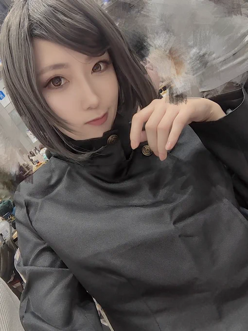 くろm…巽谷さんのとこで売り子してきました!た〜のしかった!高○時代の硝子さんだよウィッグ:  
