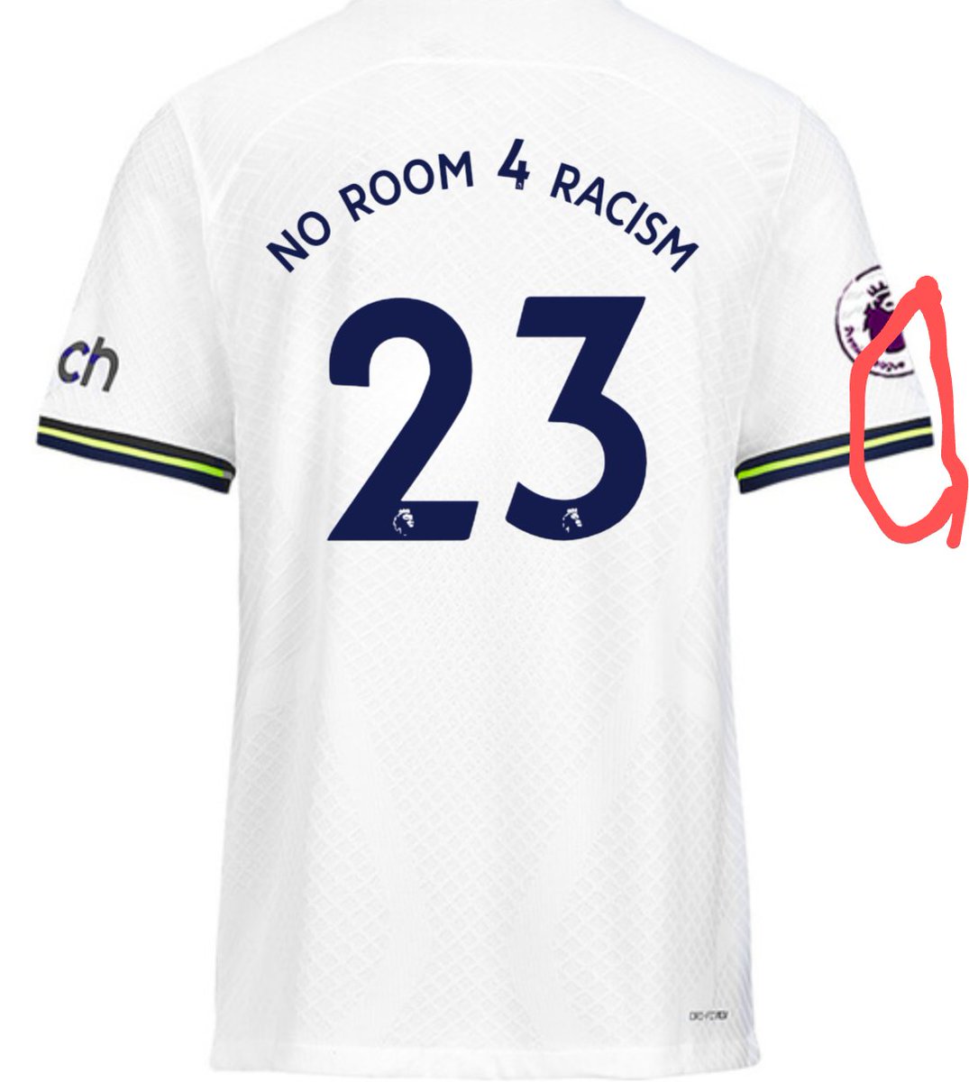 XII_Knight's tweet photo. STOPPED my purchase of a jersey kit because #NoRoomForRacism badge not available.
We buy kits to support our team and in doing so advertise the sponsors but not the message
#PremierLeague #PL #MyPLMorning #ToDareIsToDo https://t.co/ZSDePaHOEs
