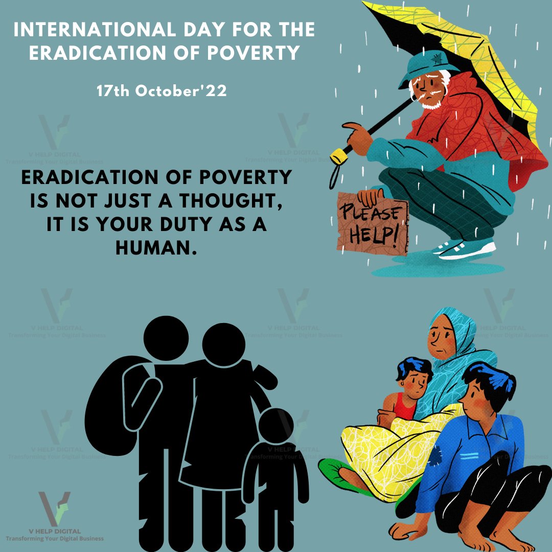 VHelpDigital1's tweet photo. #internationaldayfortheeradicationofpoverty
#WHO #UnitedNations #spreadthemessage #twittermarketing #twitterposts #digitalmarketing #socialmediamarketing #humanity https://t.co/7WTeNcyrhZ