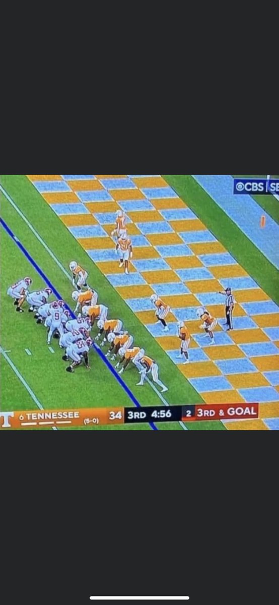 BHaleRTR's tweet photo. How many Tennessee players do you see? Tennessee did have a 12th man on the field Saturday it was the refs. https://t.co/WDplcxx1RW