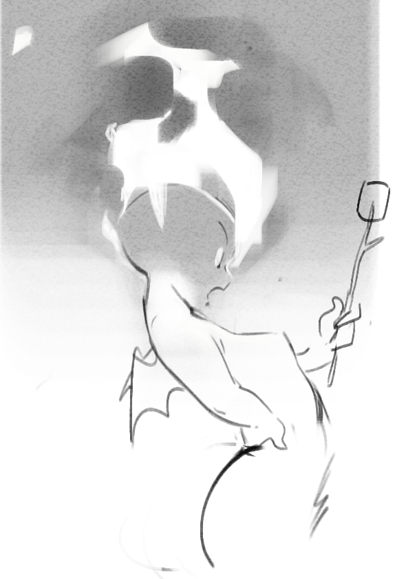Before i create my inktober pieces i create studies first. You save a ton of time of you plan out your pieces digitally.