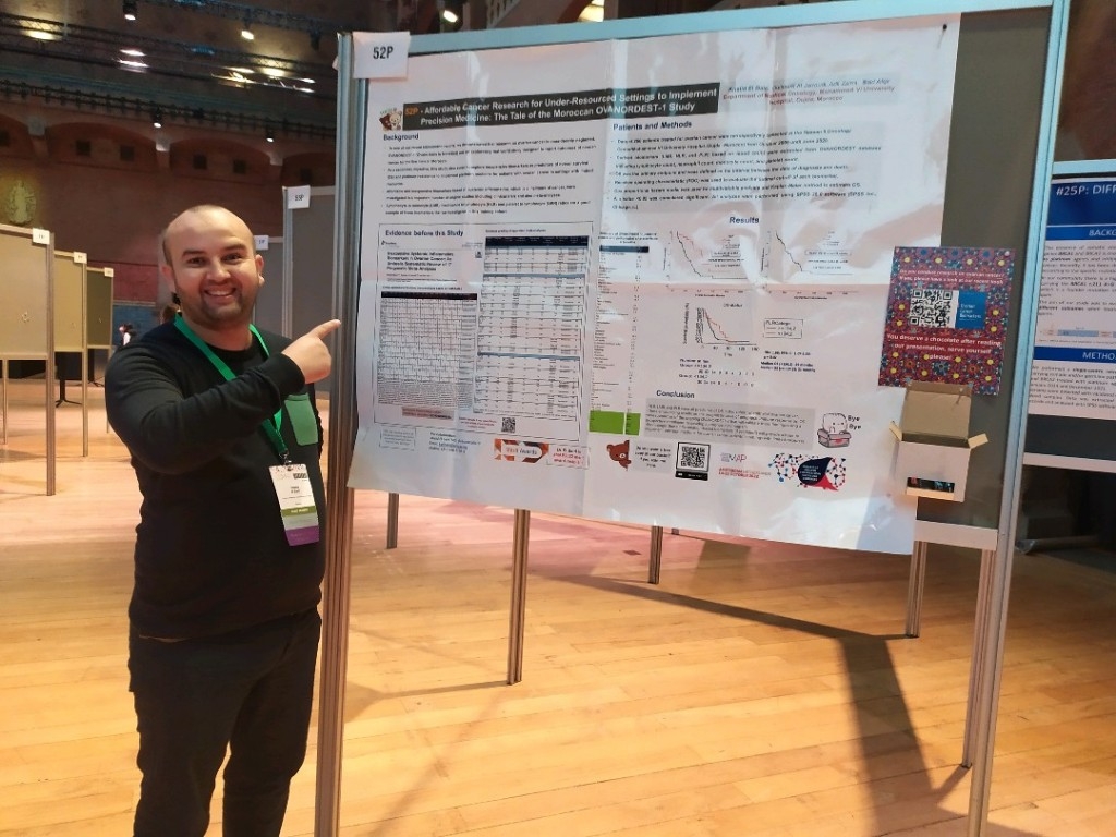 elbairikhalid19's tweet photo. Thanks to @myESMO for this great support to present our research on how to implement affordable cancer biomarkers in LMICs during #MAP22 and also to have  this opportunity to visit the wonderful Amsterdam city. 🇭🇺🇲🇦 https://t.co/i5hsoh5uFe