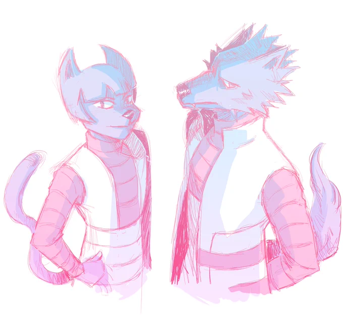 the other day i was like ...but, can i draw furries? So Saturn and Cyrus were the first victims, then someone requested ya boy Guzma 