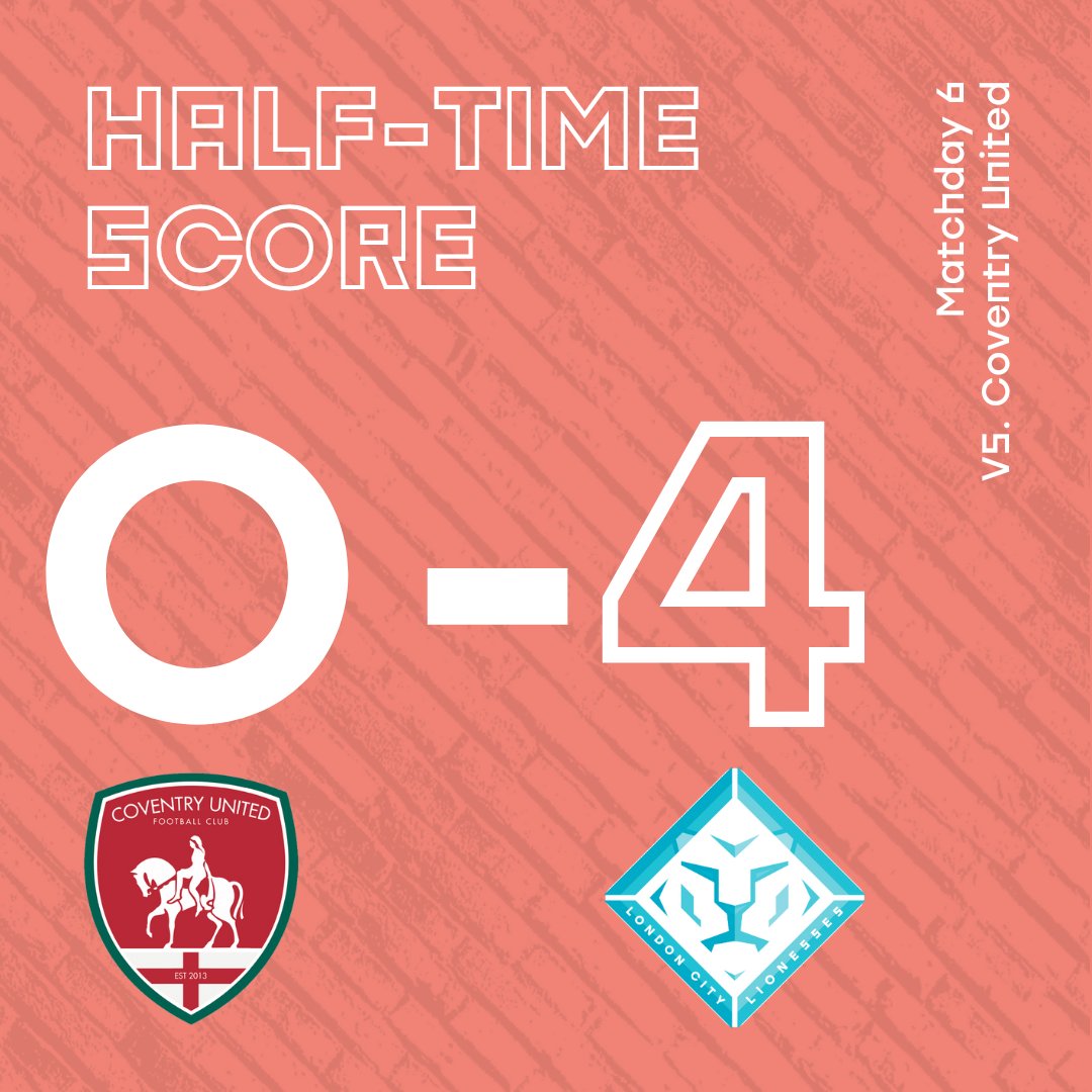 LC_Lionesses's tweet photo. 🦁 Primus' strike and a hat-trick from Ewens see us go into the break 4 ahead!

#COVLCL https://t.co/3dhDE3x1Z2