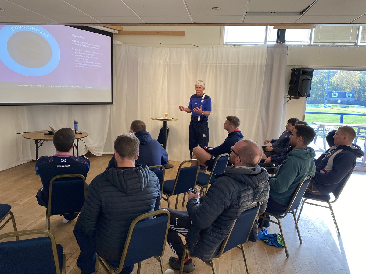 SRFCdevelopment's tweet image. More Senior pupils/current players and Mini coaches completed the @scotrugbycoach internal @SelkirkRFCInfo Coaching Essentials course today delivered by our own DO Ewen Robbie and VP Graham Marshall #APES #STEP