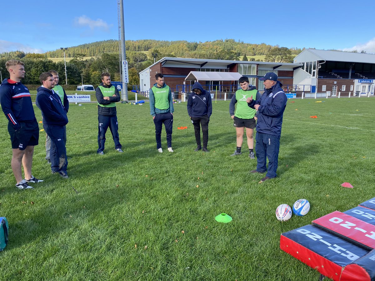 SRFCdevelopment's tweet image. More Senior pupils/current players and Mini coaches completed the @scotrugbycoach internal @SelkirkRFCInfo Coaching Essentials course today delivered by our own DO Ewen Robbie and VP Graham Marshall #APES #STEP