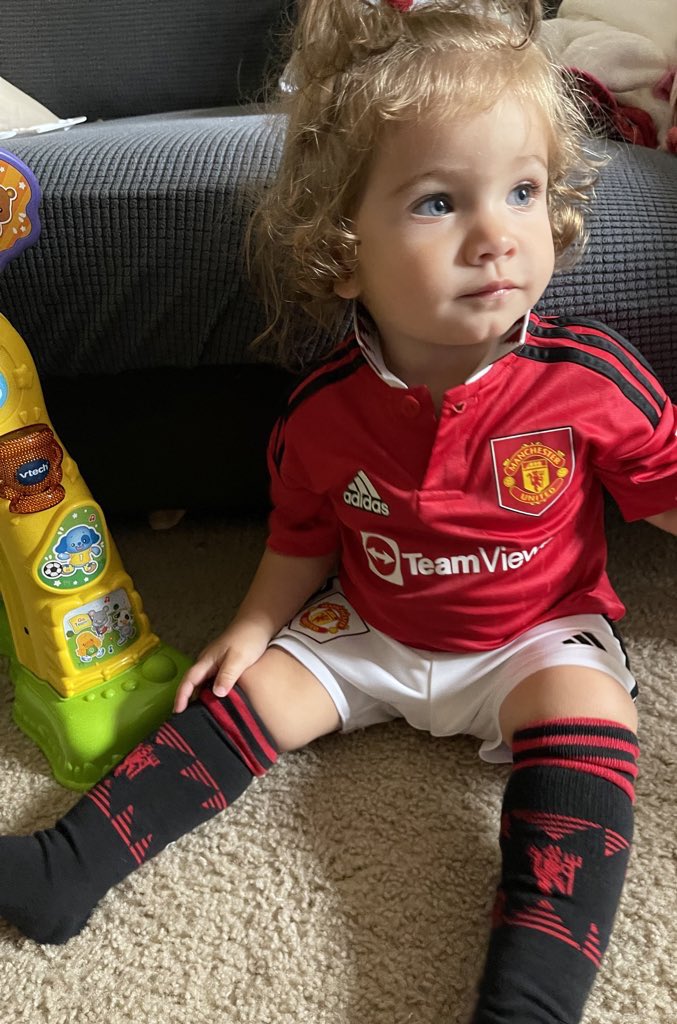 All kitted out and ready for the match 👶⚽️❤️ <a href="/NBCSportsSoccer/">NBC Sports Soccer</a> #MyPLMorning