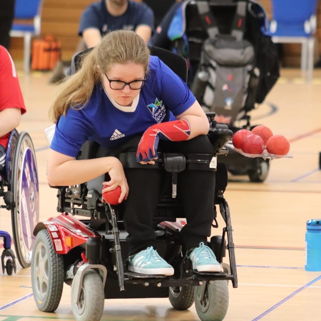 BocciaUK's tweet photo. It’s our first-ever all female final at British Championships. Claire Taggart meets Kayleigh Haggo for final BC2 clash.

It’s also the most female representation we have ever had in finals

Claire beat Jason Rolph 8 - 1 in semifinal while Kayleigh beat Reshad Saraj  5-4 https://t.co/SVERduwsHU