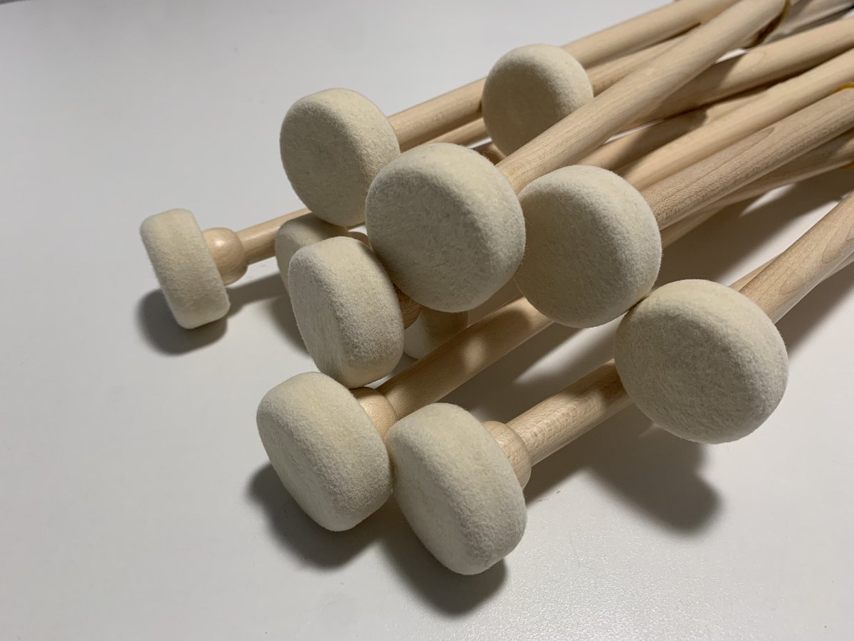 Sunday is a perfect day for weight and pitch matching, glueing and labeling #sticks 😅. Stay tuned. Something very interesting and unique is about to hit the market 😉. #historicalsticks #historicalreproductions #mallets