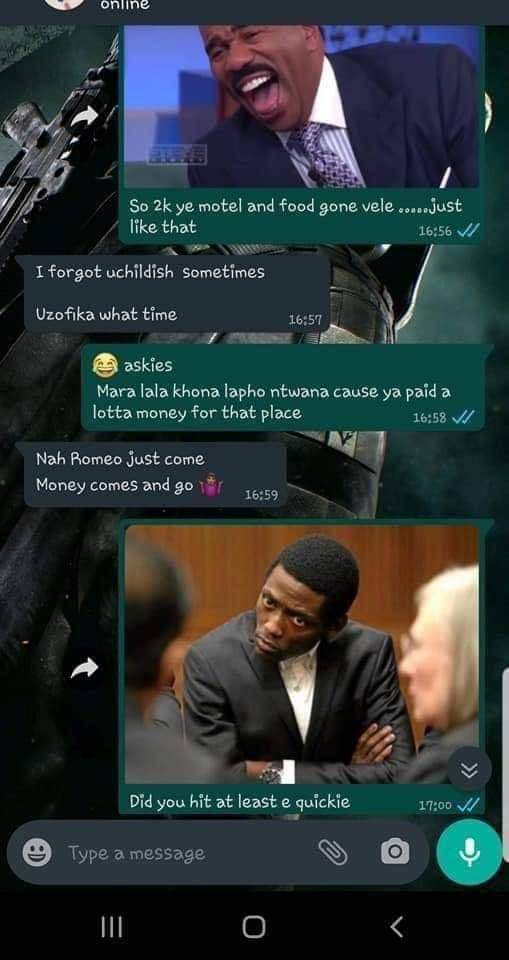 olwethuT3's tweet photo. 2k gone nje kanjalo 😭😭🤣🤣🤣

Phori/ R.kelly/funda thembi https://t.co/3WVl36oASP