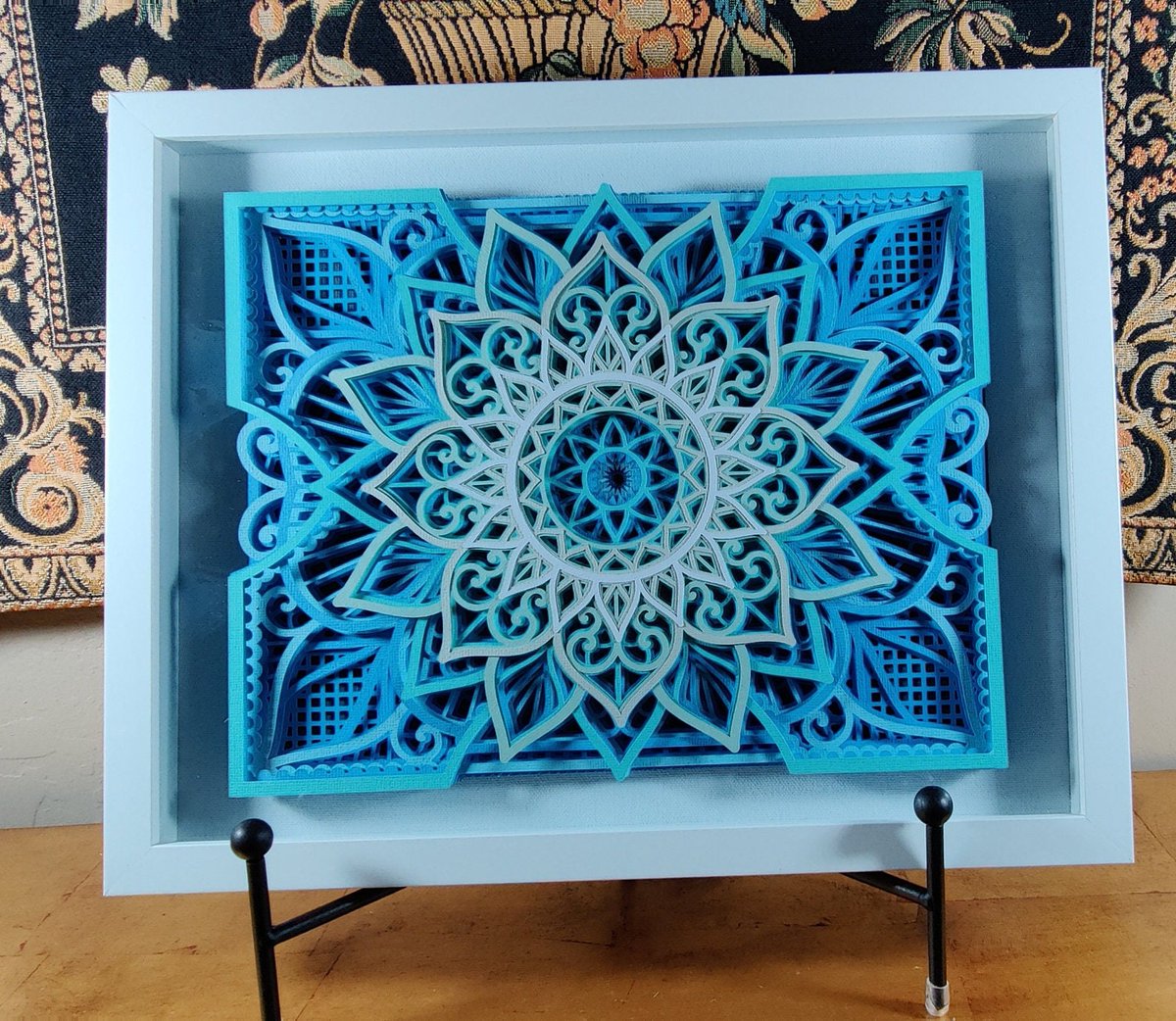 casady_sandra's tweet photo. Excited to share the latest addition to my #etsy shop: Layered Flower Mandala in Blue and White, Shadowbox Art, Layered Art, Framed Wall Art, 3D Paper Art, Paper Art https://t.co/2MkkeJsy1u #blue #white #framed #entryway #contemporary #framedart #walldecor #anyroom https://t.co/T0YDzFo9Il