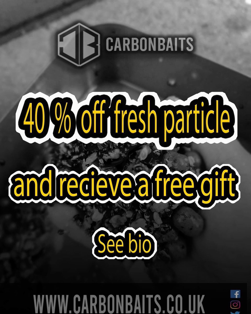 CarbonBaits's tweet photo. 🙏Back by demand 🙏

Ends tonight 

This was our most successful offer we’ve done and we’ve been asked if we could bring it back so we listen👍

📣 use code CARBON40 to active at 40 percent off 

📣 Can end anytime 

📣 Free Gift is random 

📣 Only to be used on fresh particle https://t.co/iqXyynx6w6